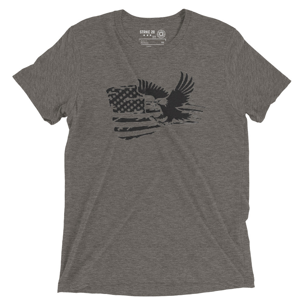 American Flag with Eagle Short Sleeve T-Shirt