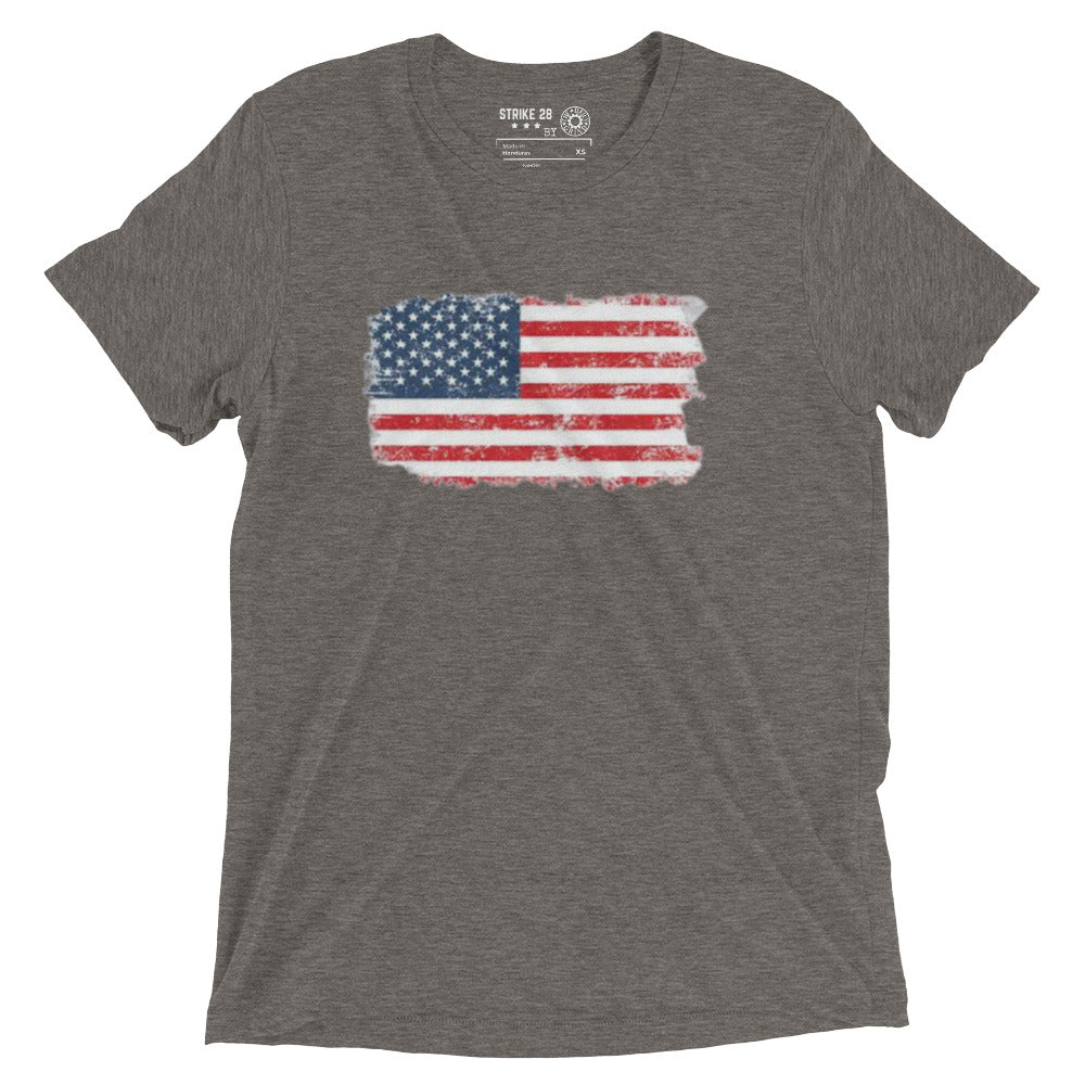 Color American Flag Short Sleeve T-Shirt