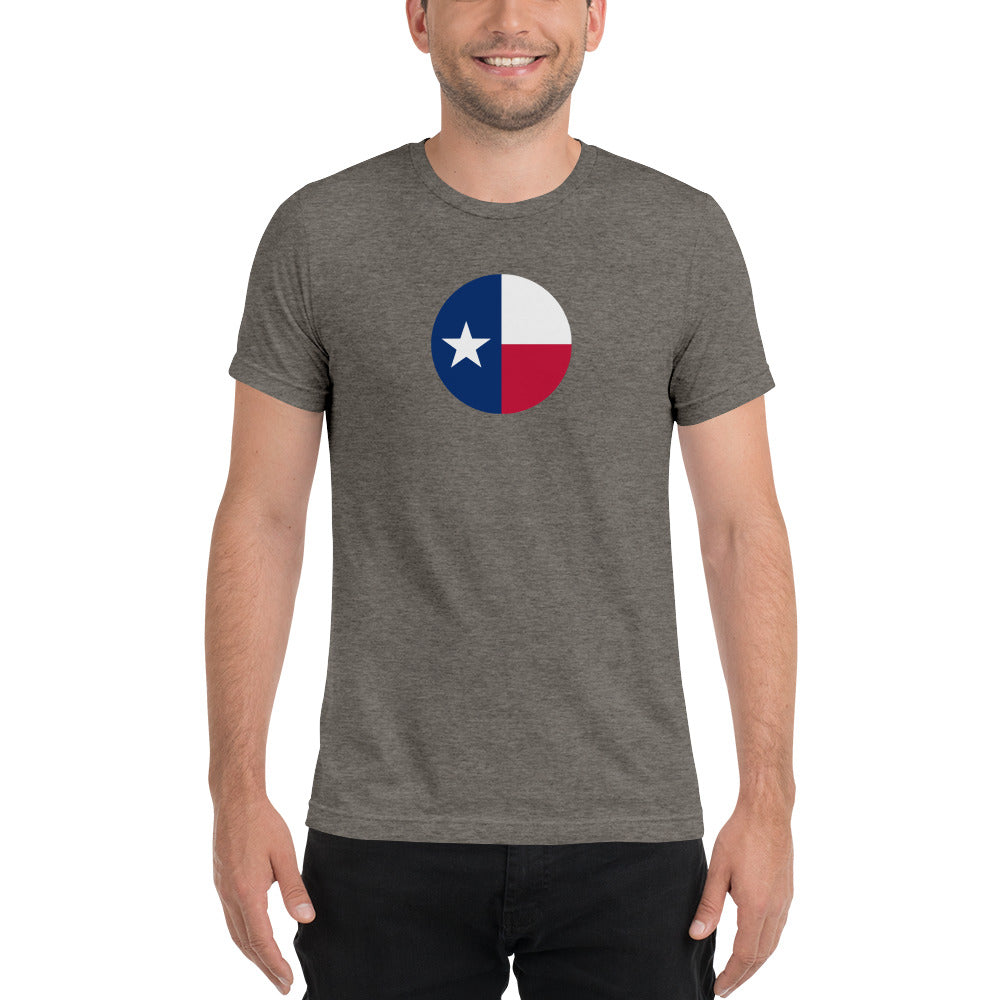 Circle Texas Flag Short Sleeve T-Shirt