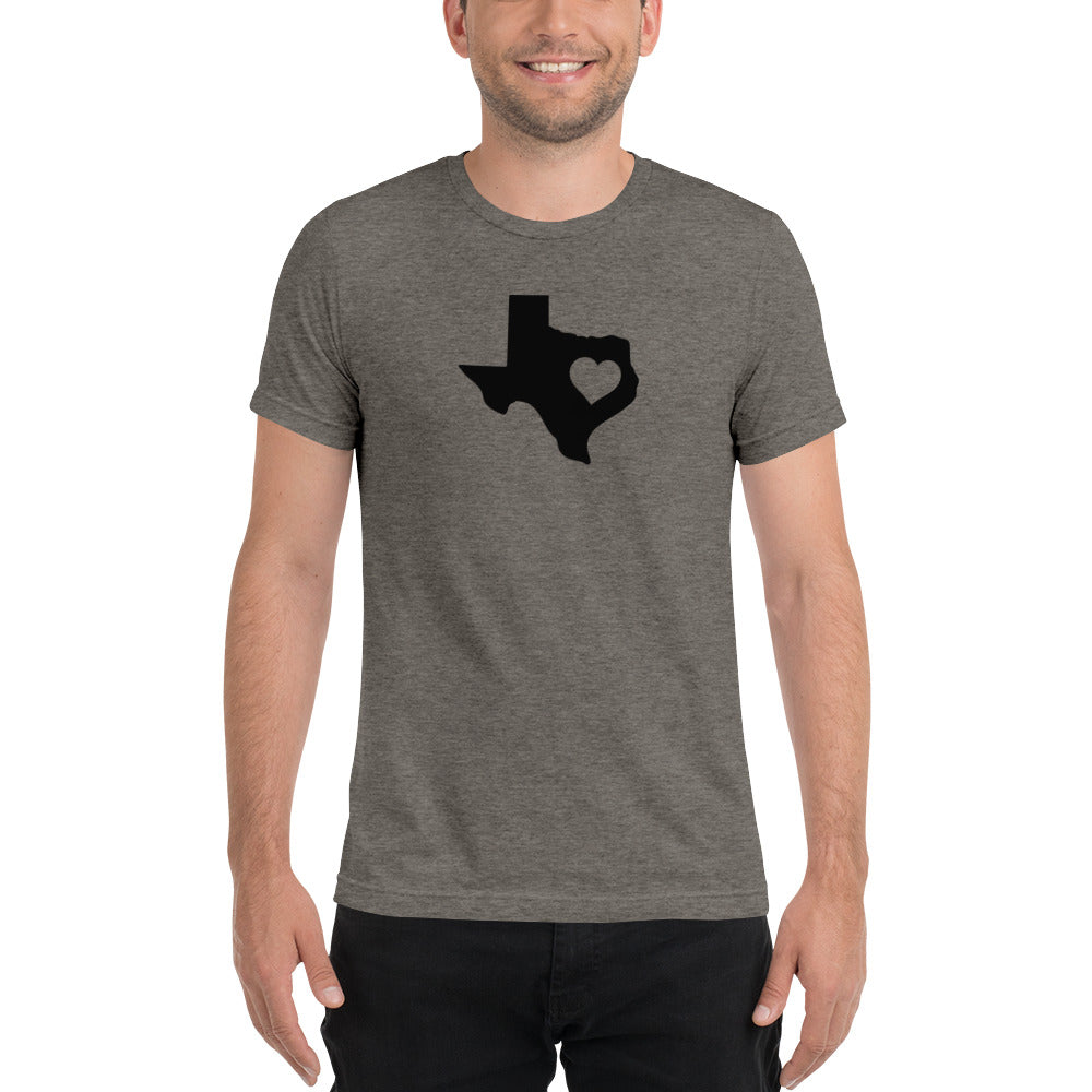 Texas State Heart Short Sleeve T-Shirt