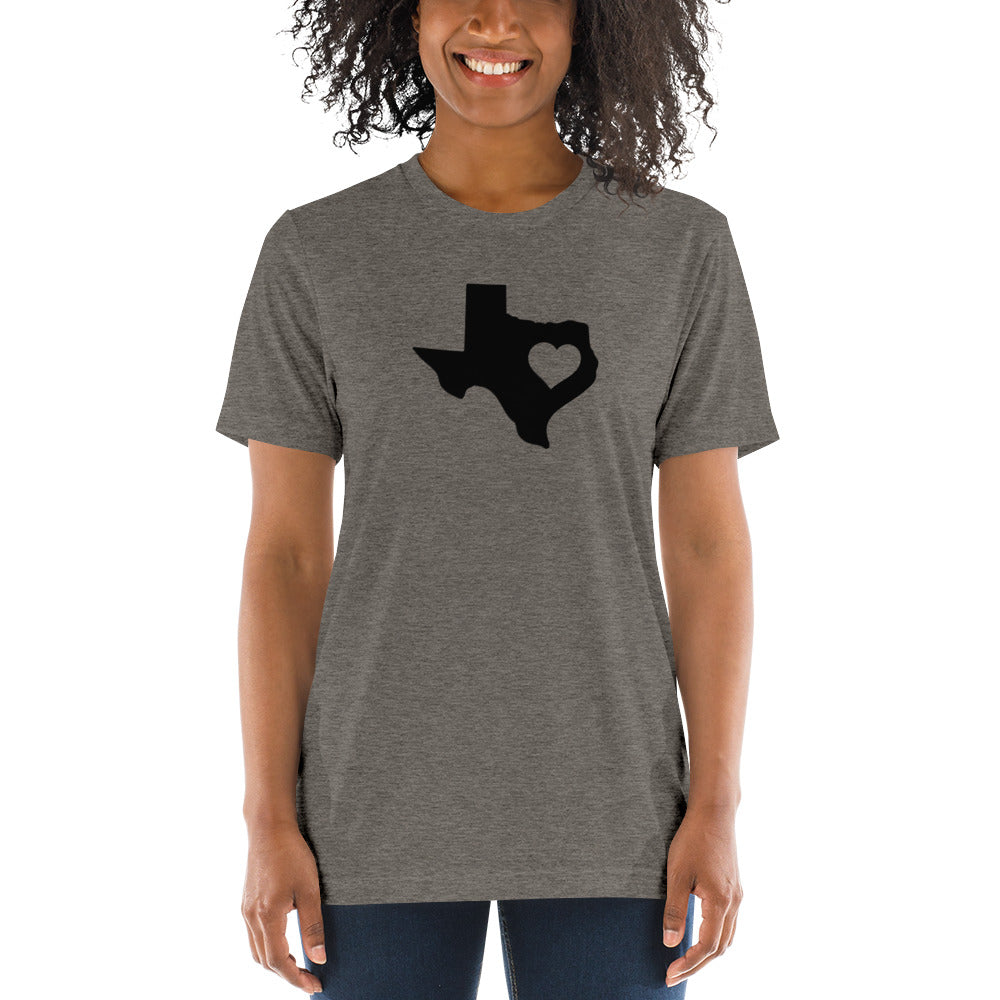 Texas State Heart Short Sleeve T-Shirt