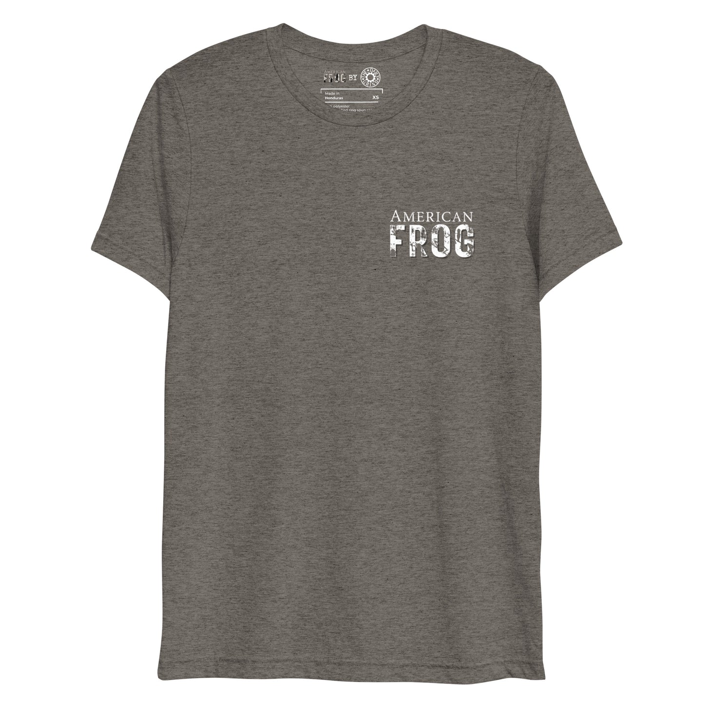 American Frog in Dark Gray Short Sleeve T-Shirt