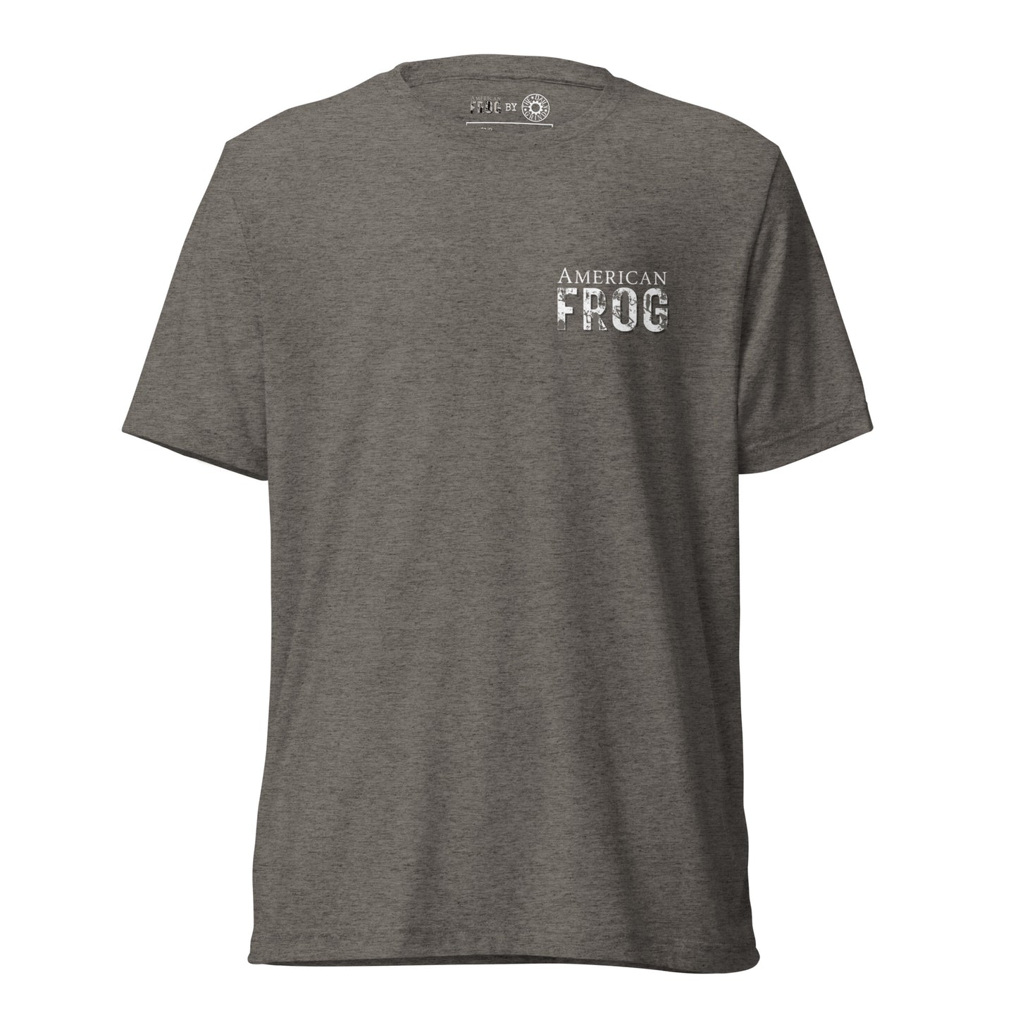 American Frog in Dark Gray Short Sleeve T-Shirt