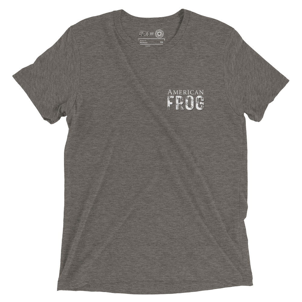 American Frog in Dark Gray Short Sleeve T-Shirt