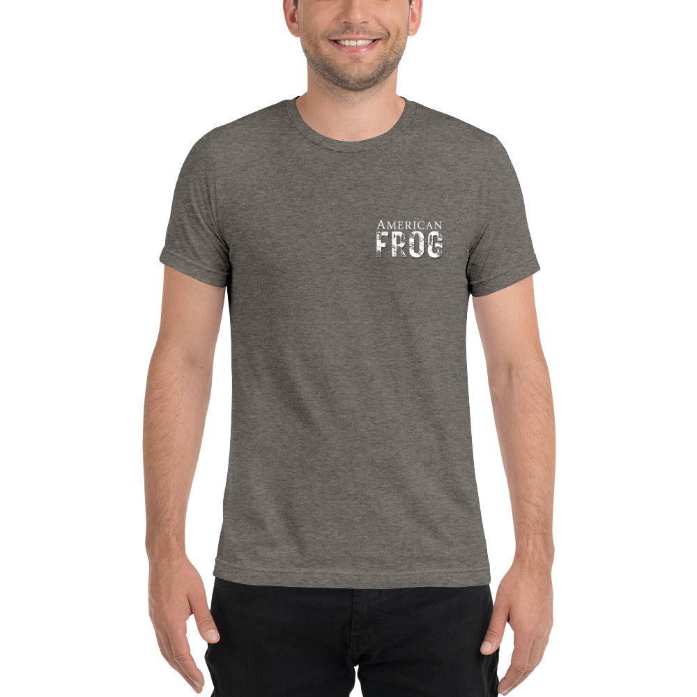 American Frog in Dark Gray Short Sleeve T-Shirt