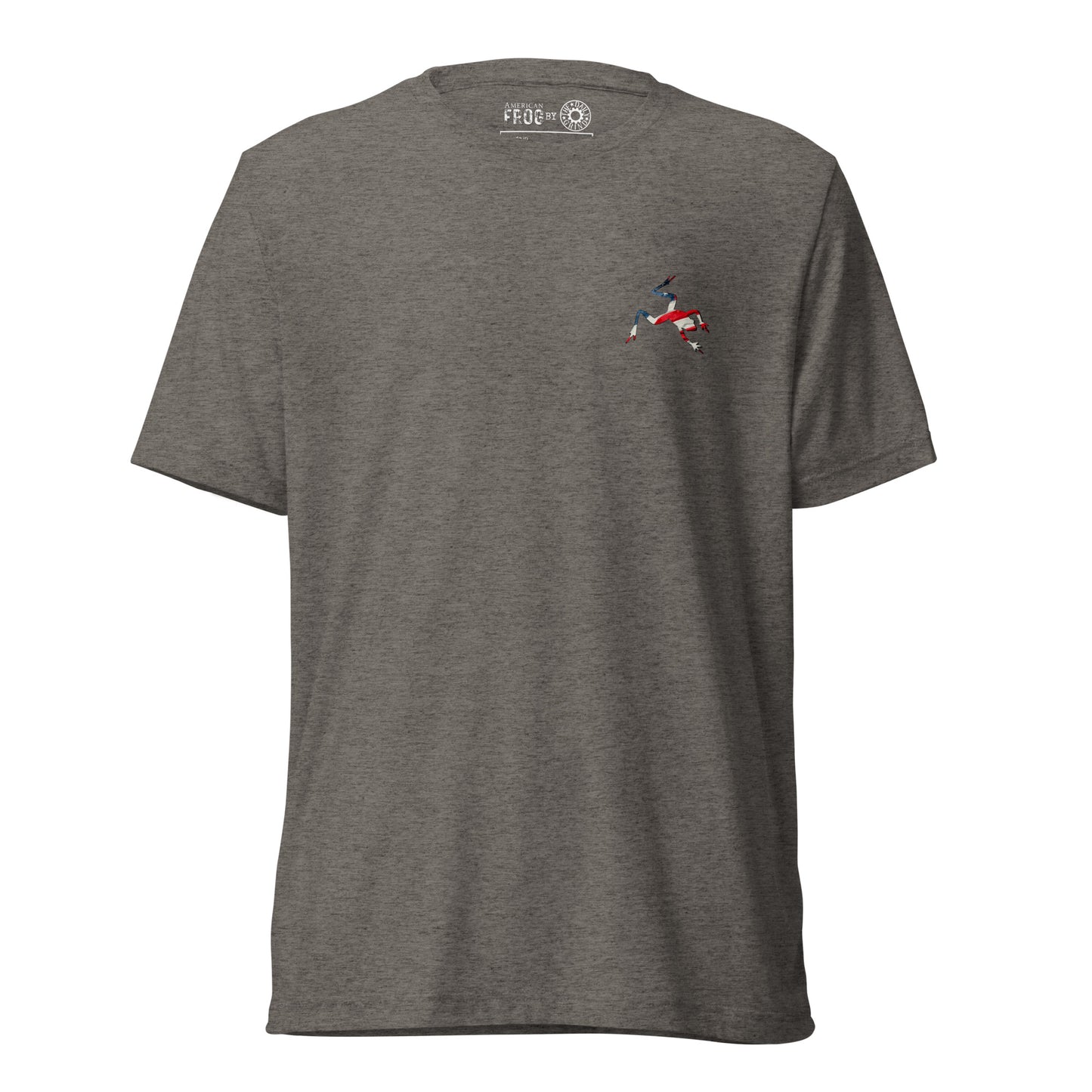 American Frog in Dark Gray Short Sleeve T-Shirt