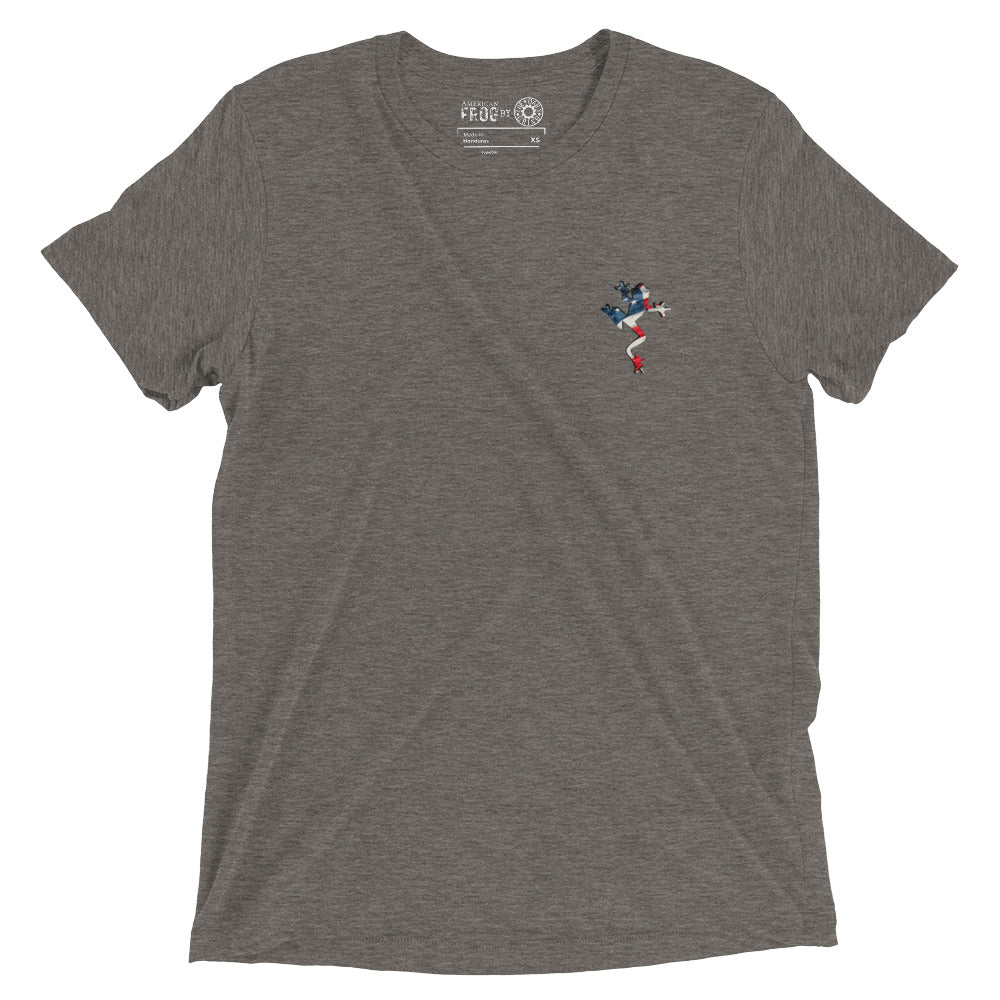 American Frog in Dark Gray Short Sleeve T-Shirt