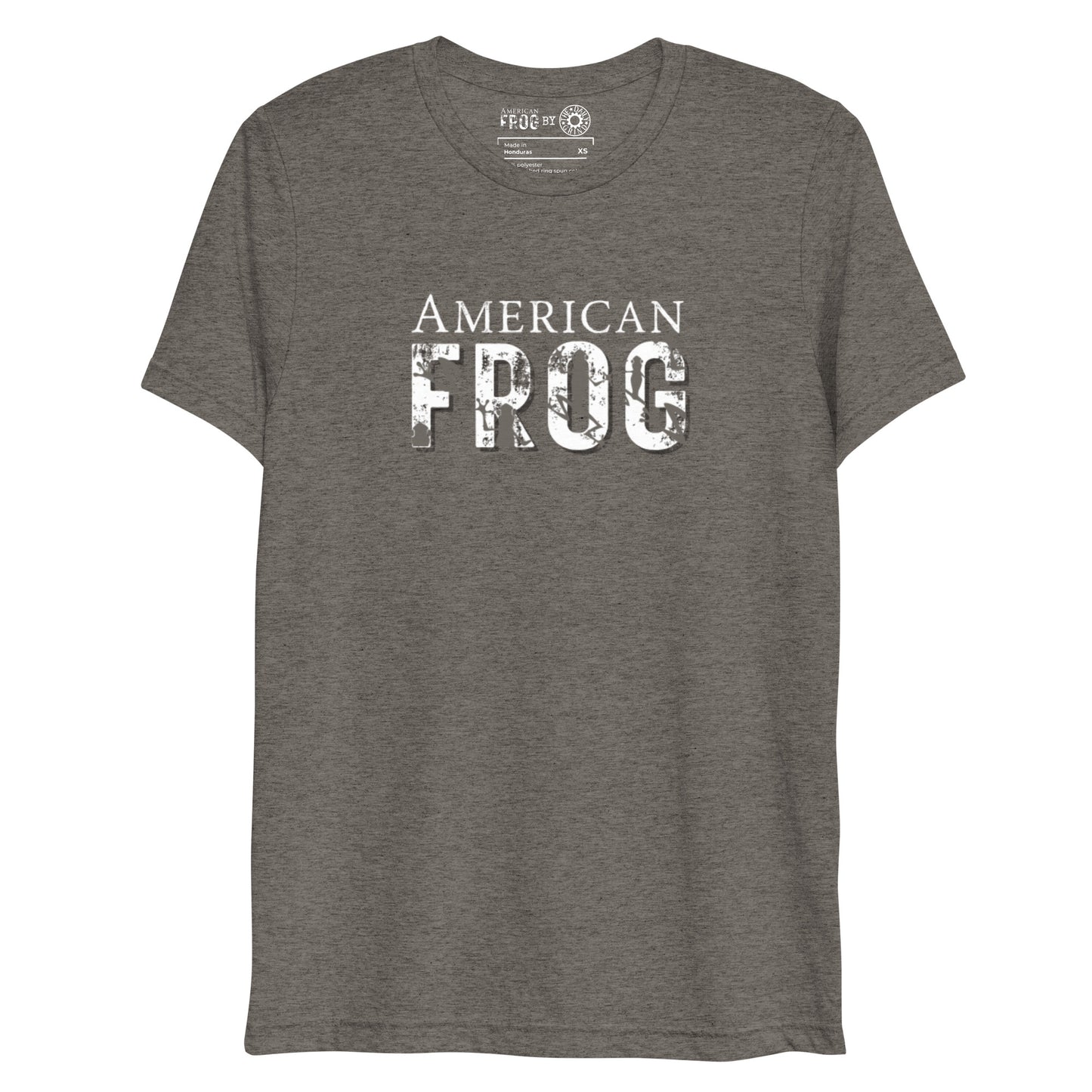 American Frog in Dark Gray Short Sleeve T-Shirt