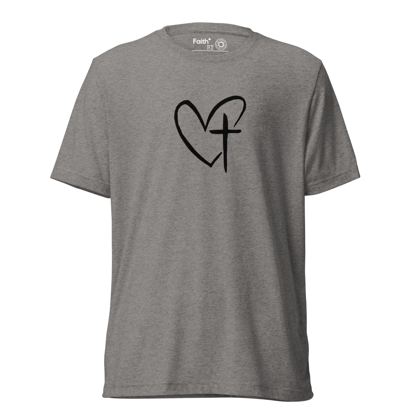 Heart w/ Cross Short Sleeve T-Shirt