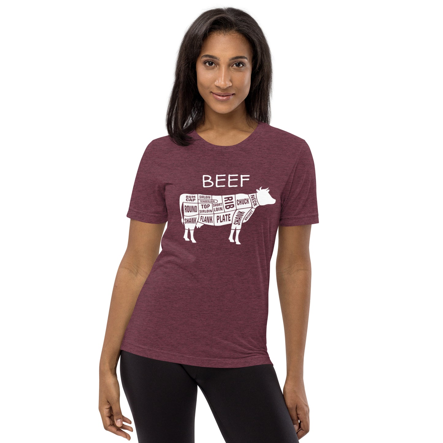 Beef Cow Butcher Chart Short Sleeve T-Shirt