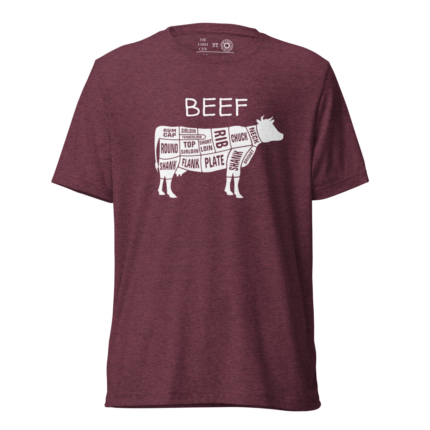 Beef Cow Butcher Chart Short Sleeve T-Shirt