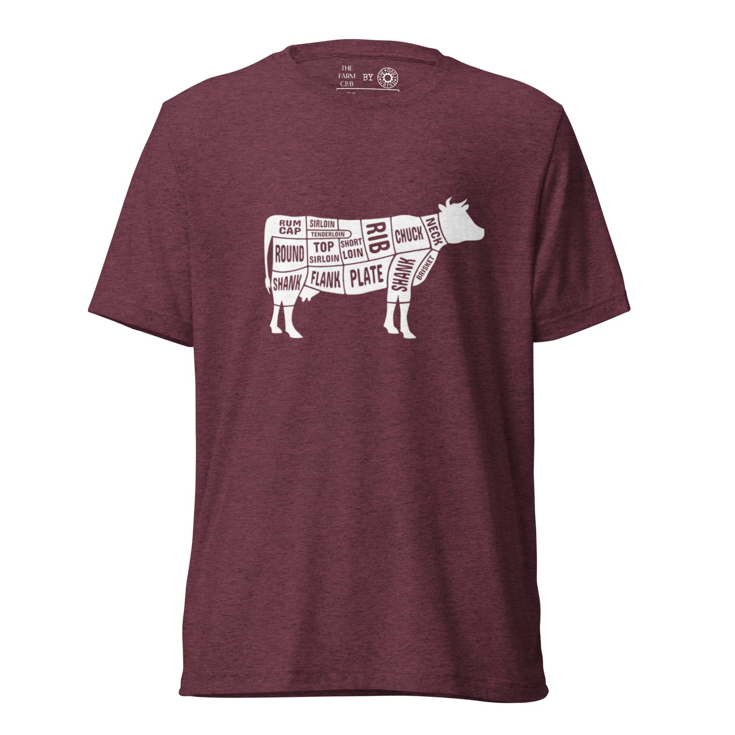 Cow Butcher Chart Short Sleeve T-Shirt