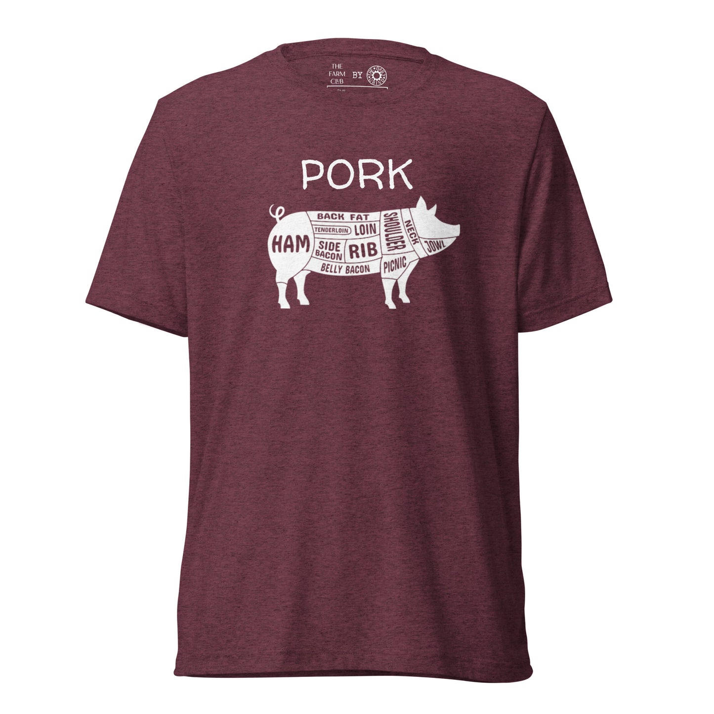 Pork Pig Butcher Chart Short Sleeve T-Shirt