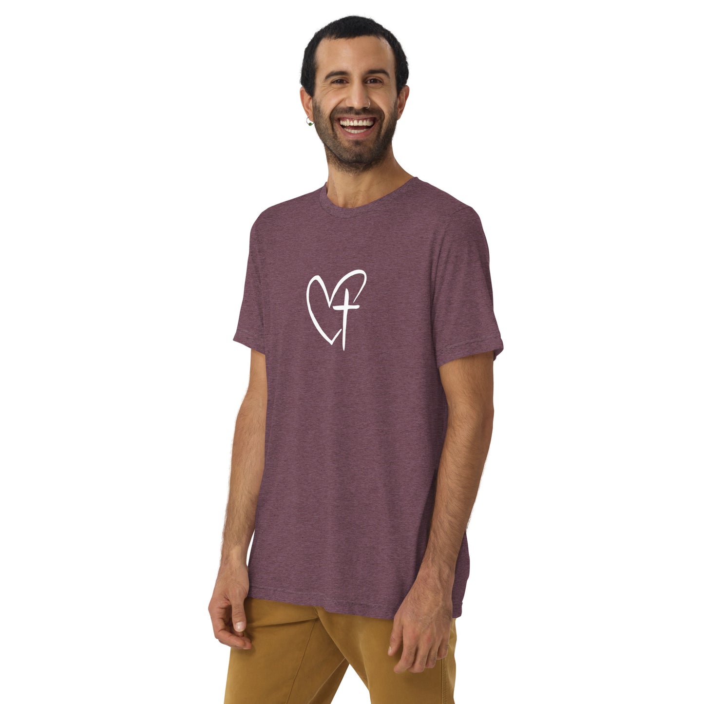 Heart w/ Cross Short Sleeve T-Shirt