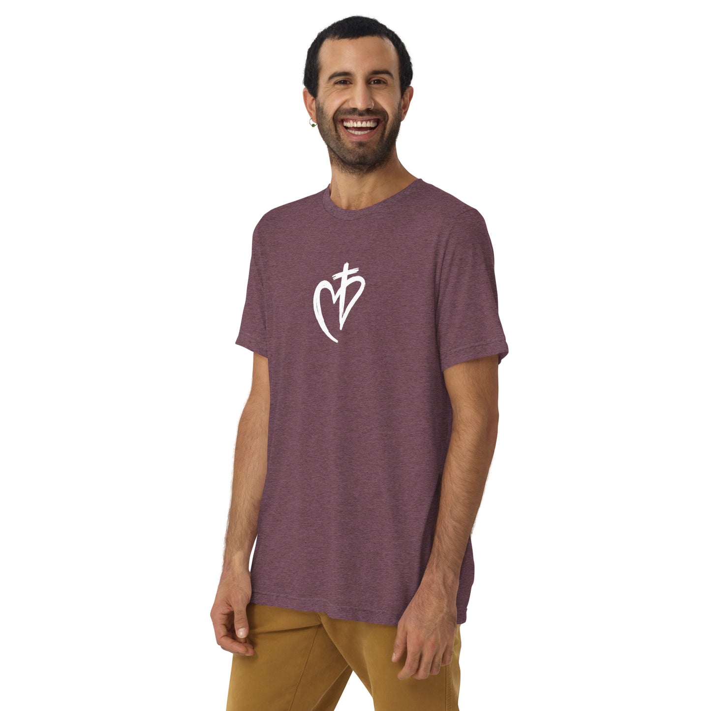 Heart with Cross Short Sleeve T-Shirt