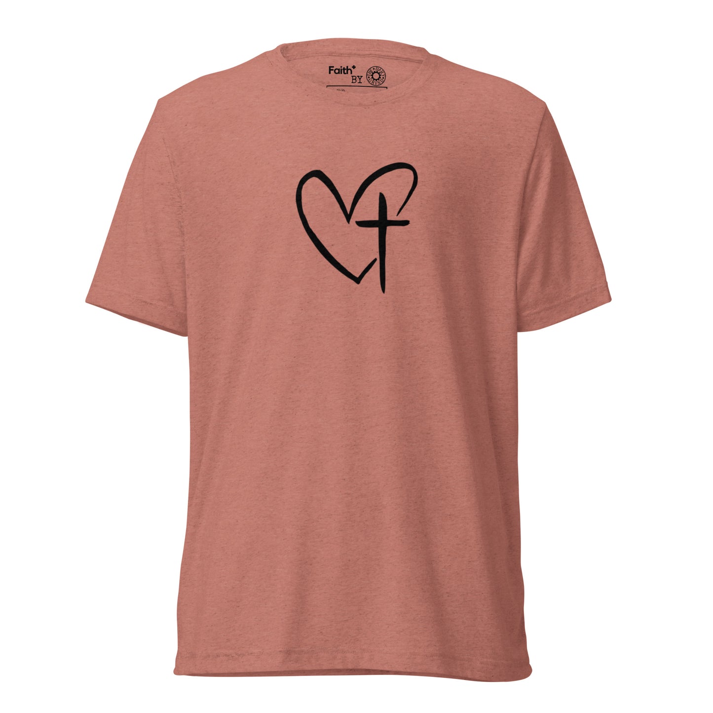 Heart w/ Cross Short Sleeve T-Shirt