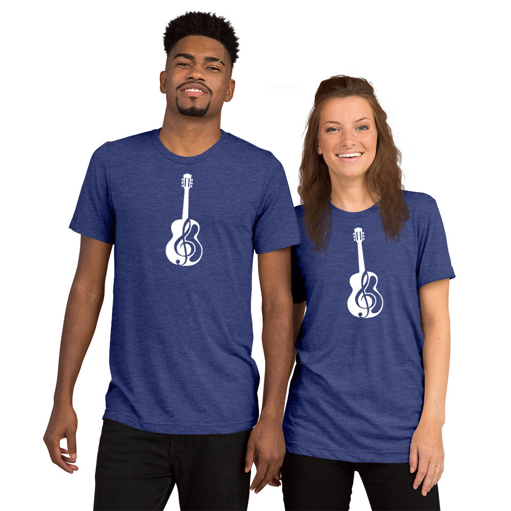Music Note Guitar Short Sleeve T-Shirt