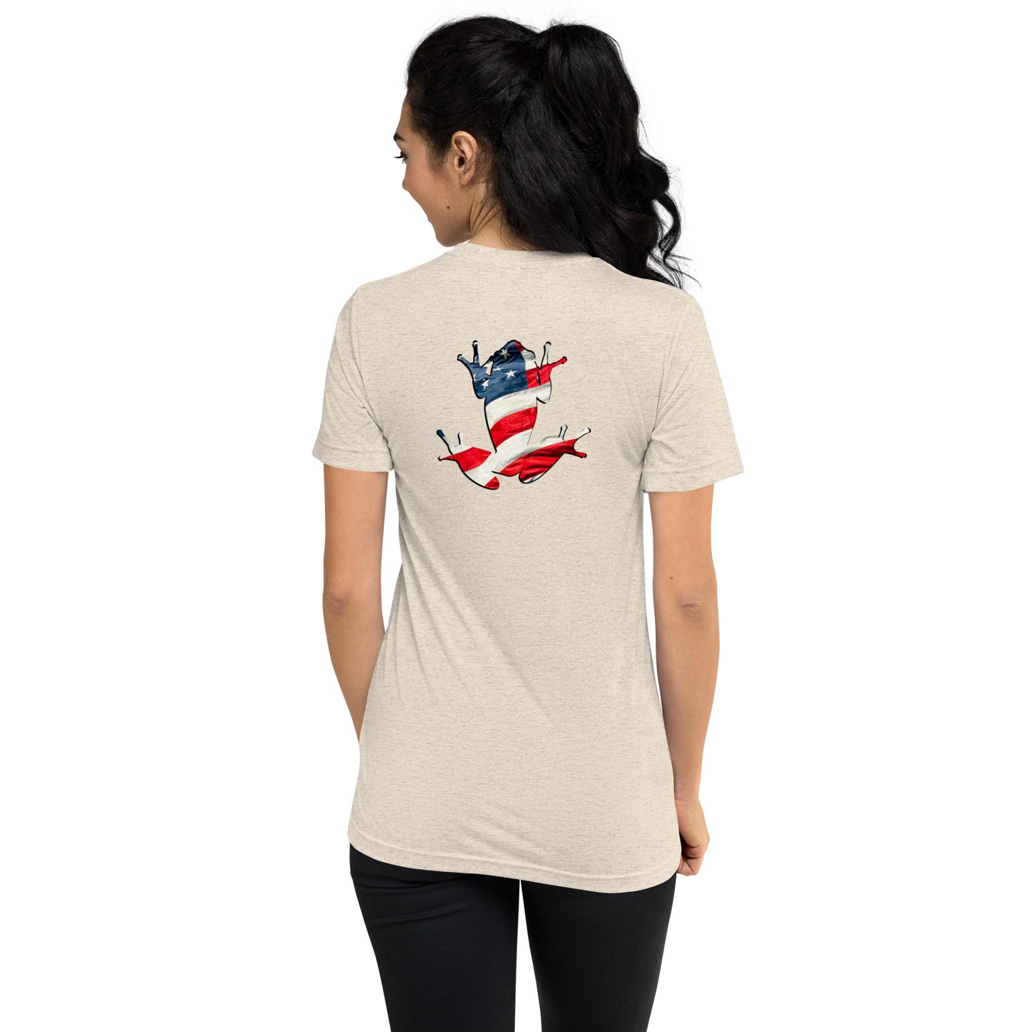 American Frog in Oatmeal Short Sleeve T-Shirt