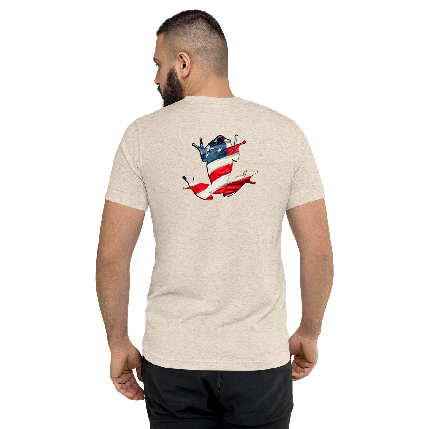 American Frog in Oatmeal Short Sleeve T-Shirt