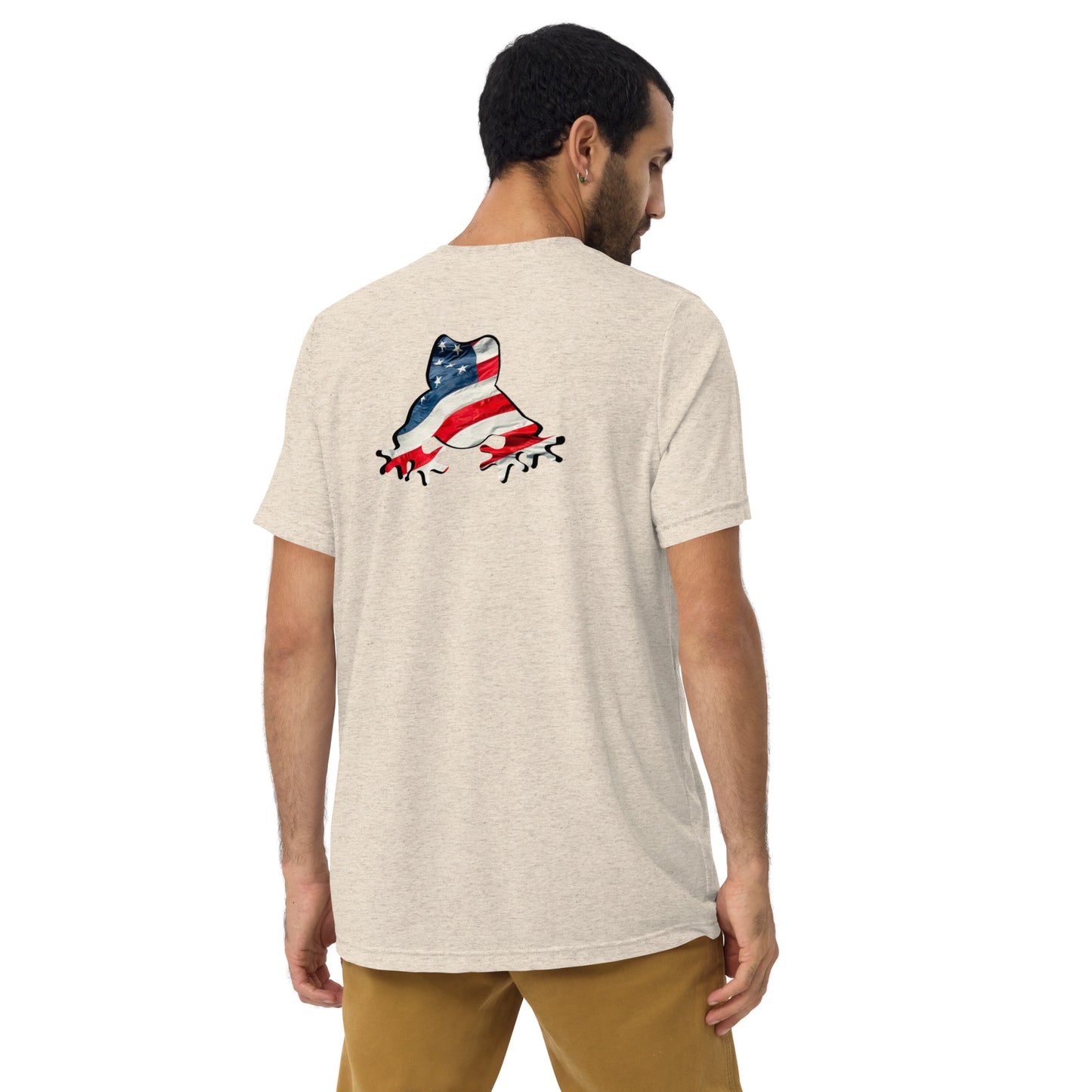 American Frog in Oatmeal Short Sleeve T-Shirt