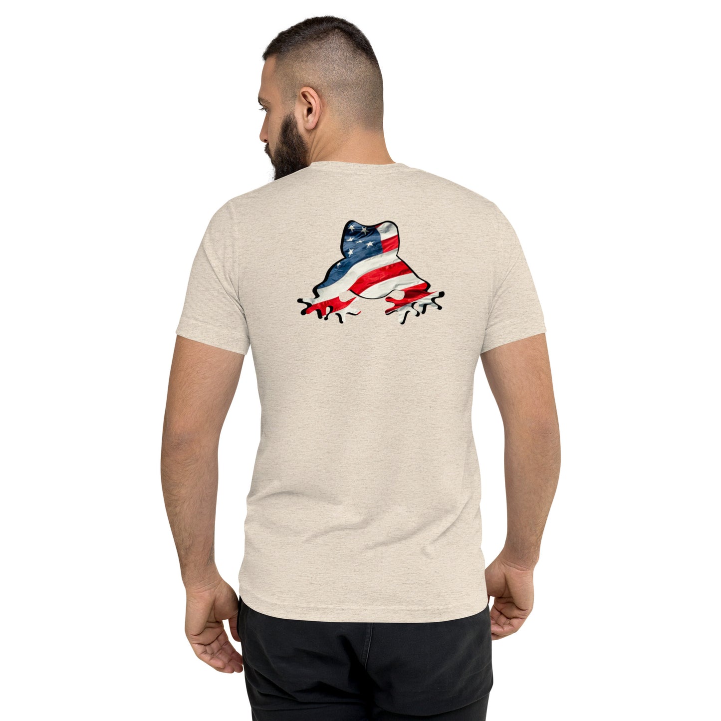 American Frog in Oatmeal Short Sleeve T-Shirt