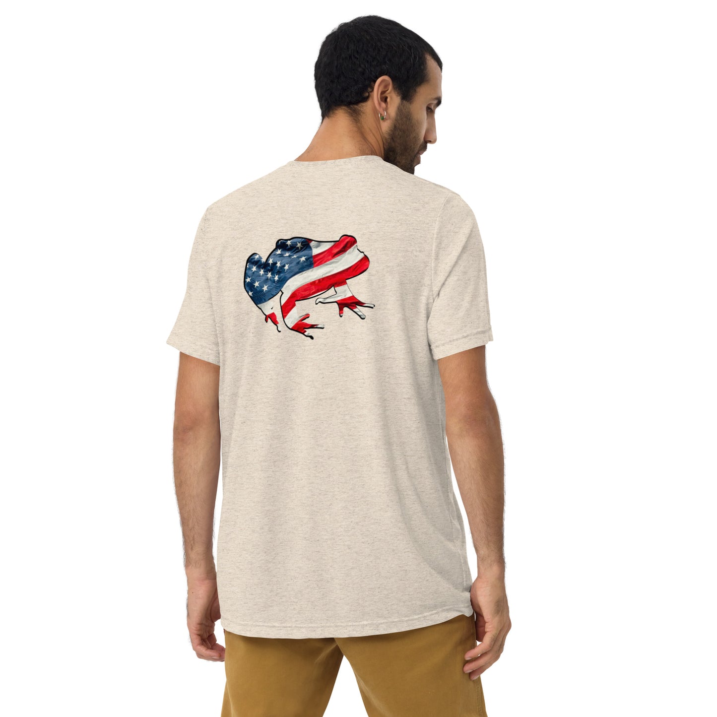 American Frog in Oatmeal Short Sleeve T-Shirt