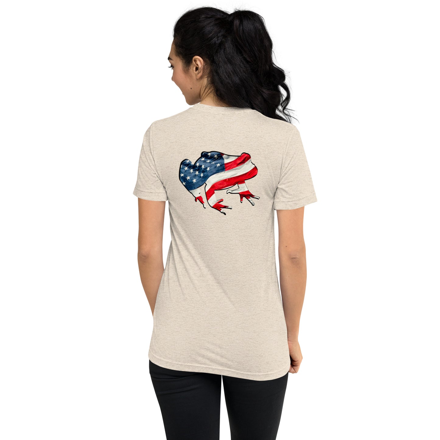 American Frog in Oatmeal Short Sleeve T-Shirt