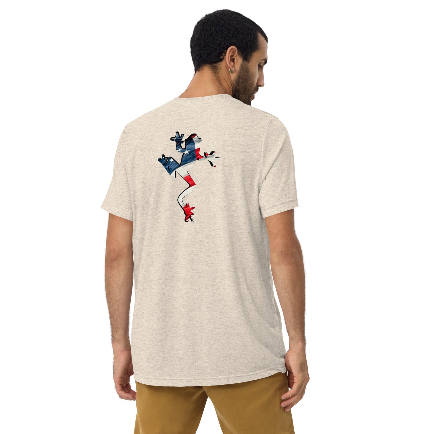 American Frog in Oatmeal Short Sleeve T-Shirt