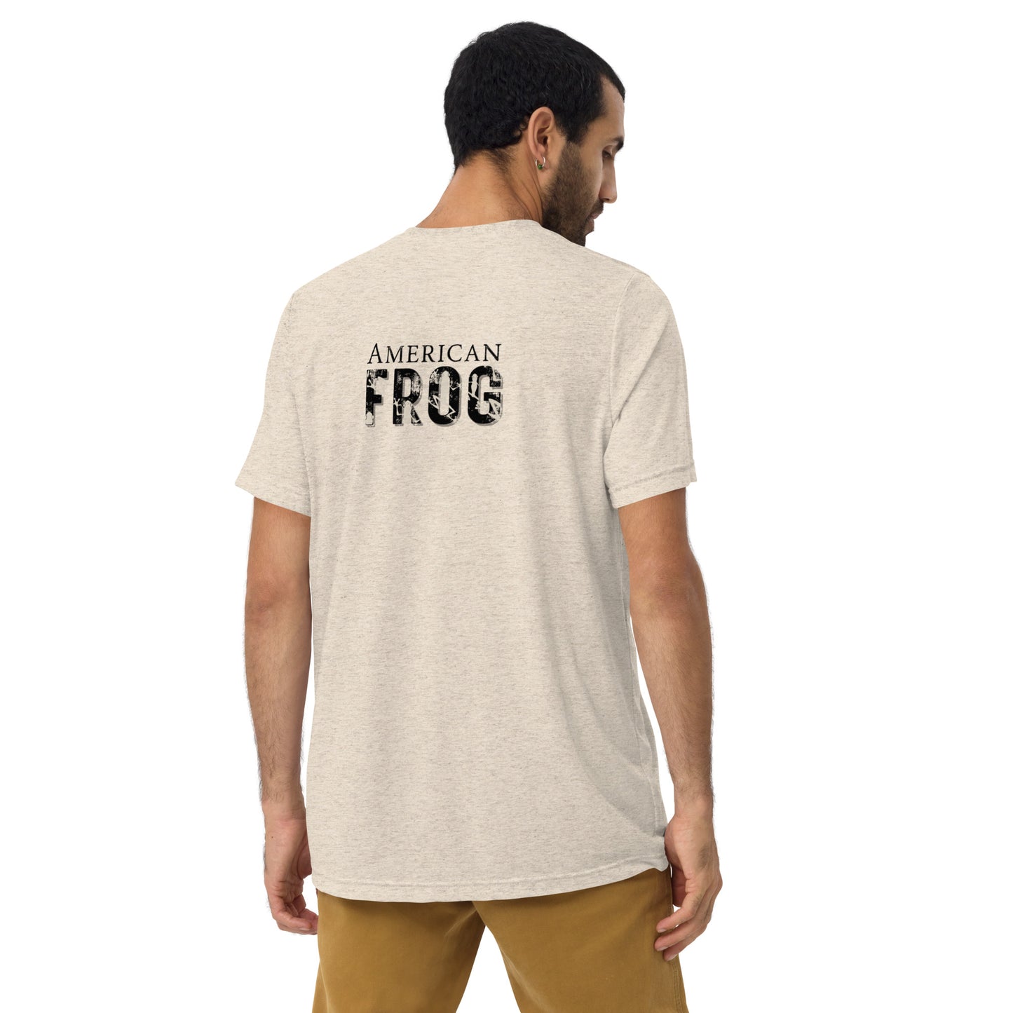 American Frog in Oatmeal Short Sleeve T-Shirt