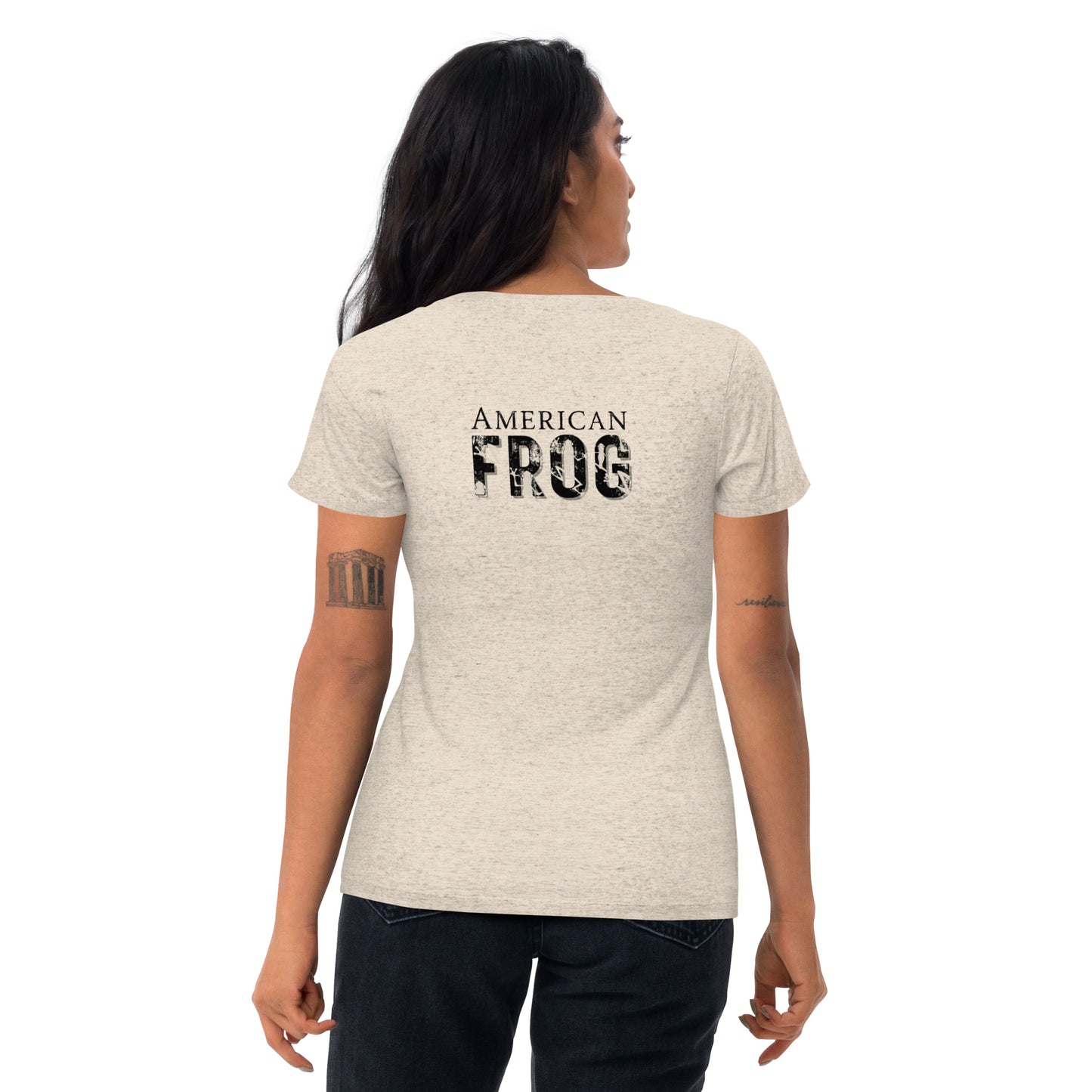 American Frog in Oatmeal Short Sleeve T-Shirt