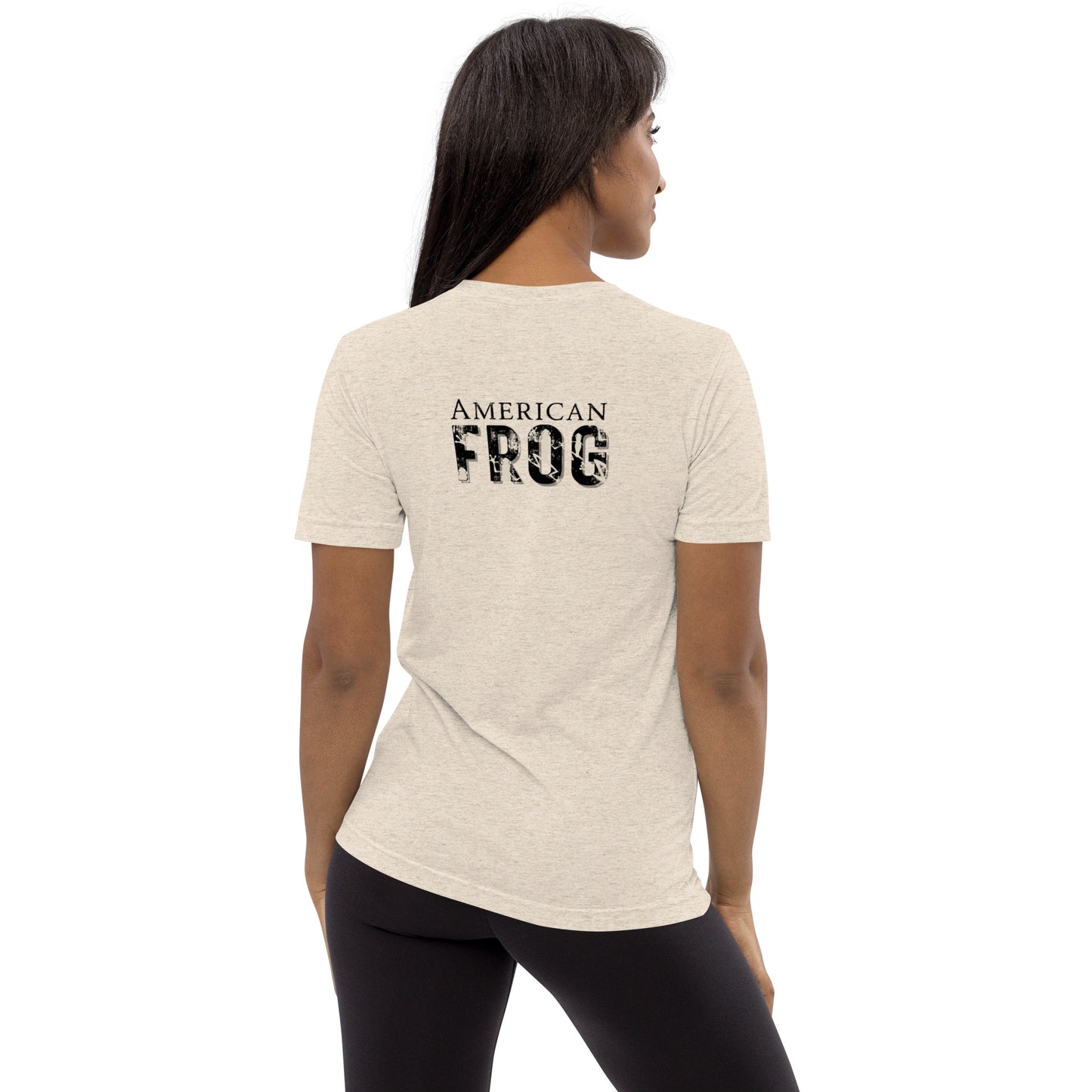 American Frog in Oatmeal Short Sleeve T-Shirt