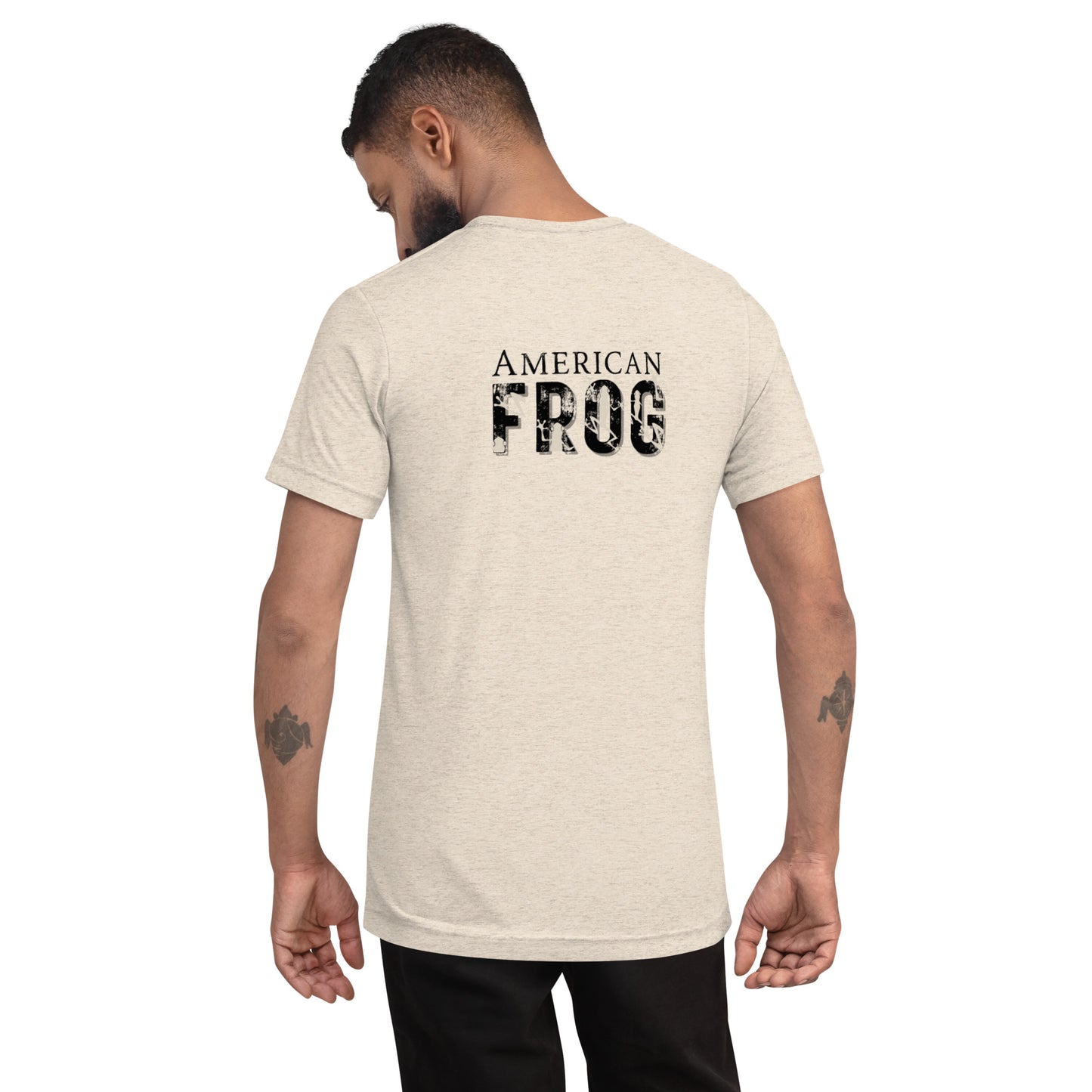 American Frog in Oatmeal Short Sleeve T-Shirt