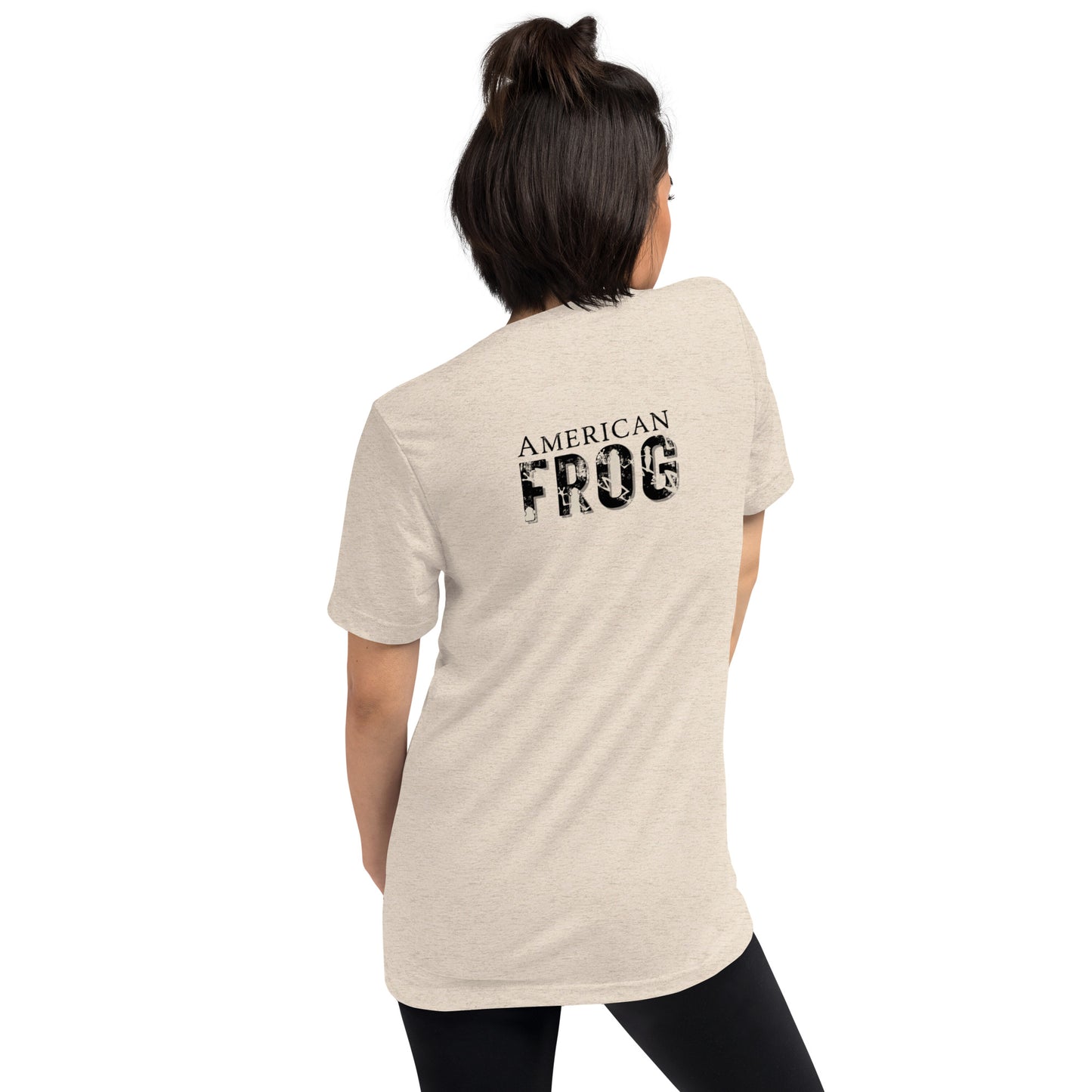 American Frog in Oatmeal Short Sleeve T-Shirt