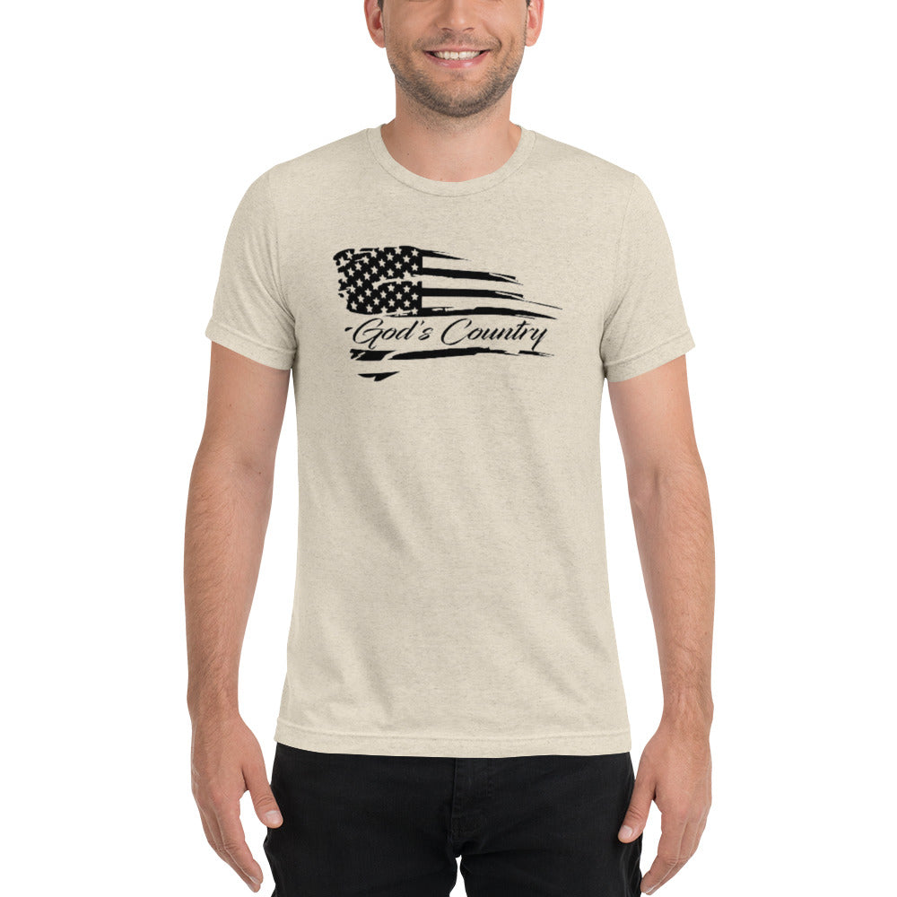 God’s Country American Flag Short Sleeve T-Shirt