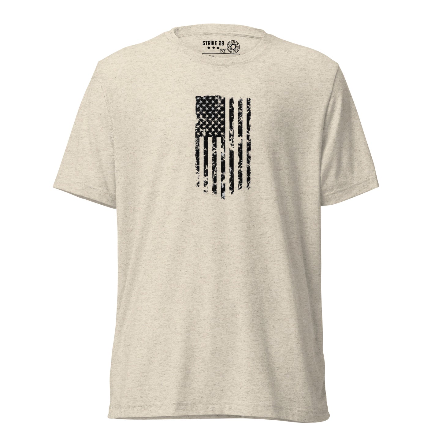 Vertical American Flag Short Sleeve T-Shirt