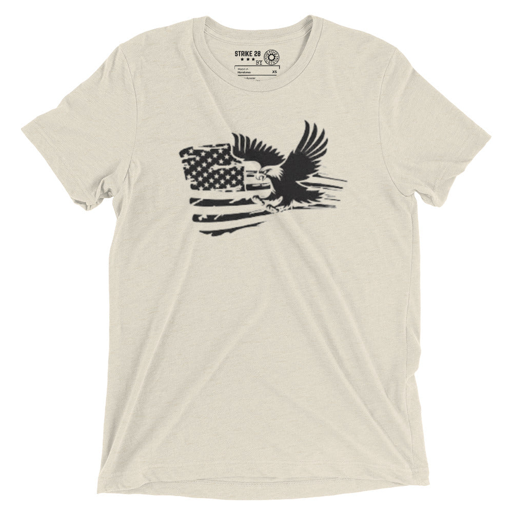 American Flag with Eagle Short Sleeve T-Shirt