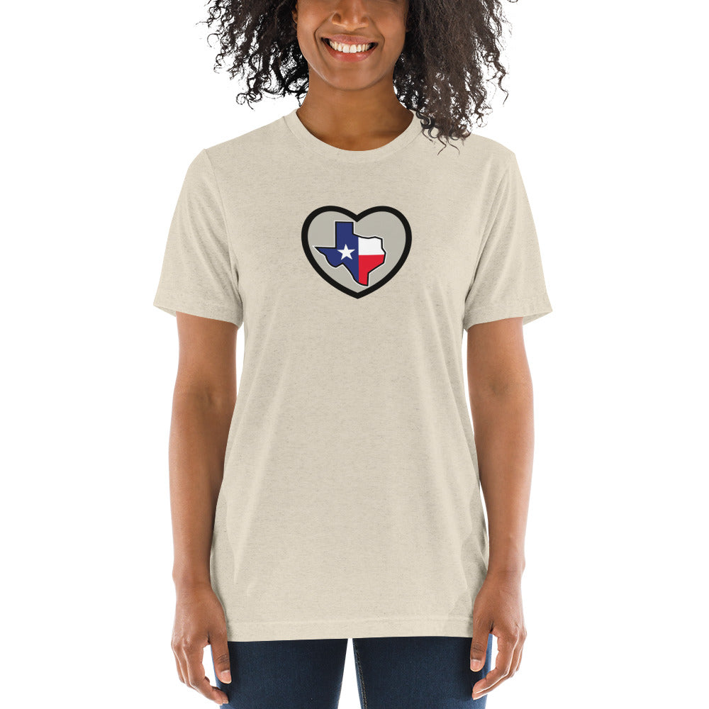 Texas Heart Short Sleeve T-Shirt