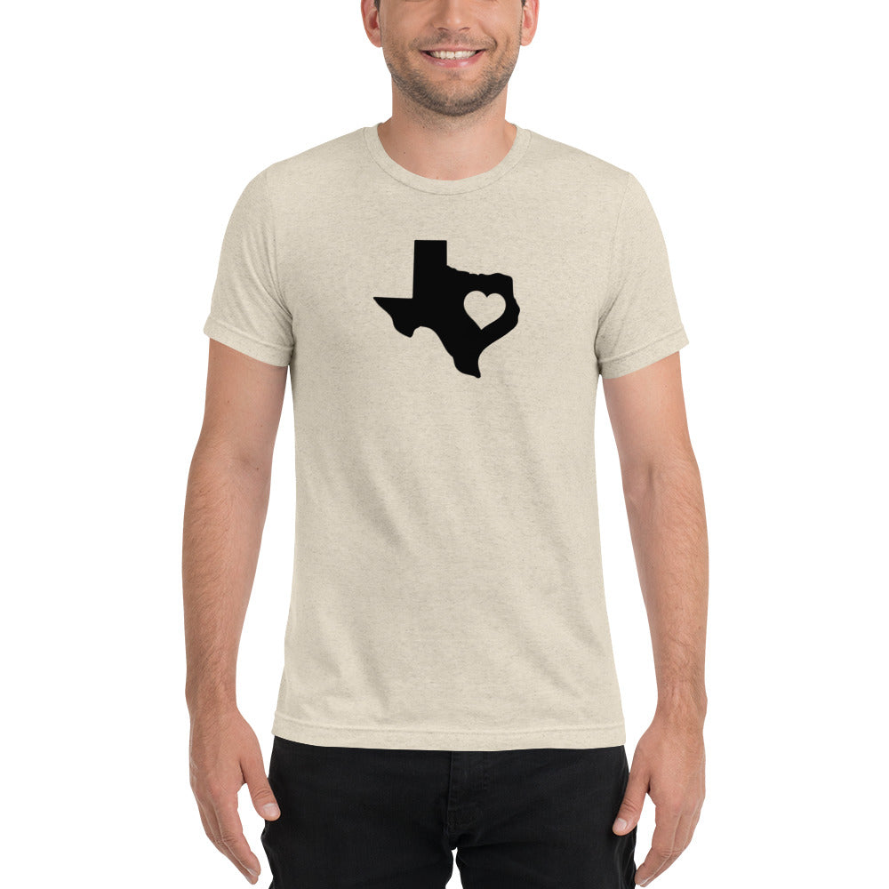 Texas State Heart Short Sleeve T-Shirt