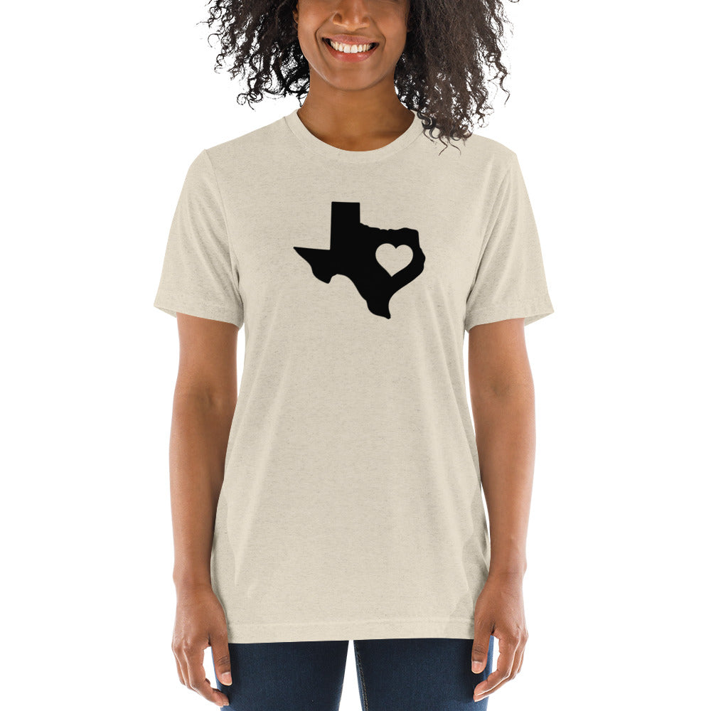 Texas State Heart Short Sleeve T-Shirt