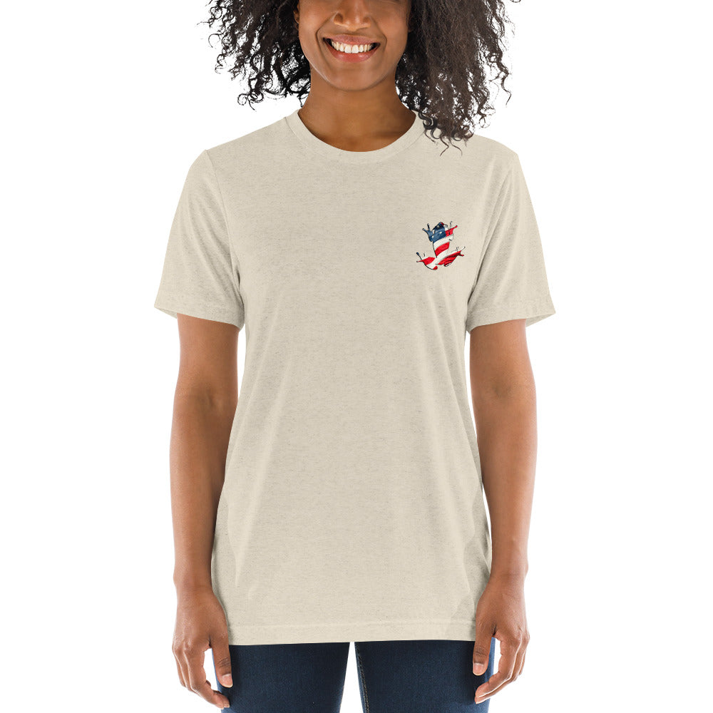 American Frog in Oatmeal Short Sleeve T-Shirt