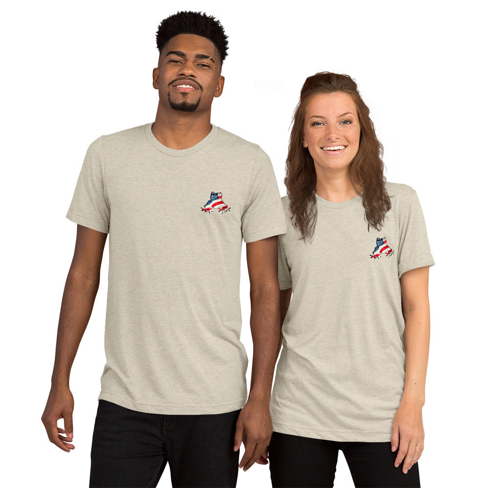 American Frog in Oatmeal Short Sleeve T-Shirt