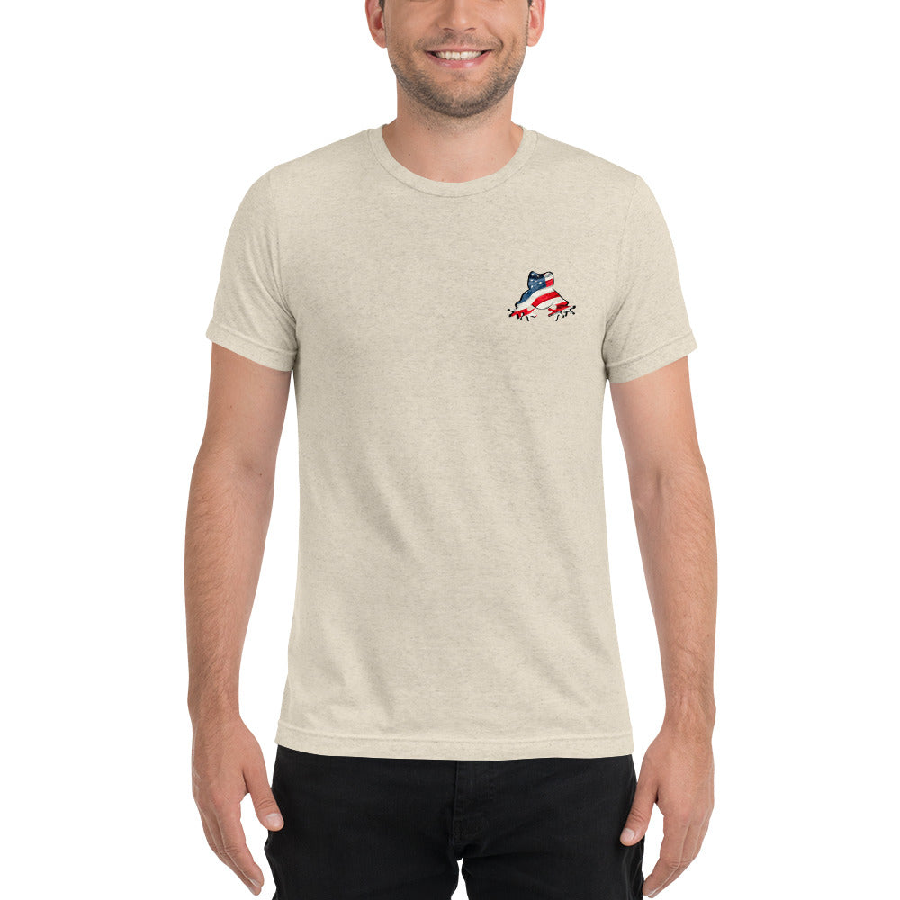 American Frog in Oatmeal Short Sleeve T-Shirt