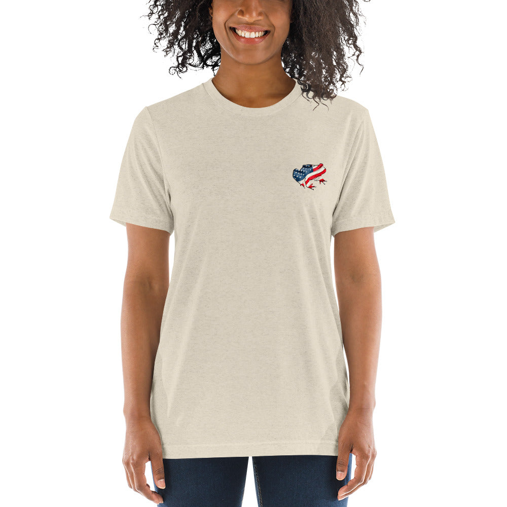 American Frog in Oatmeal Short Sleeve T-Shirt