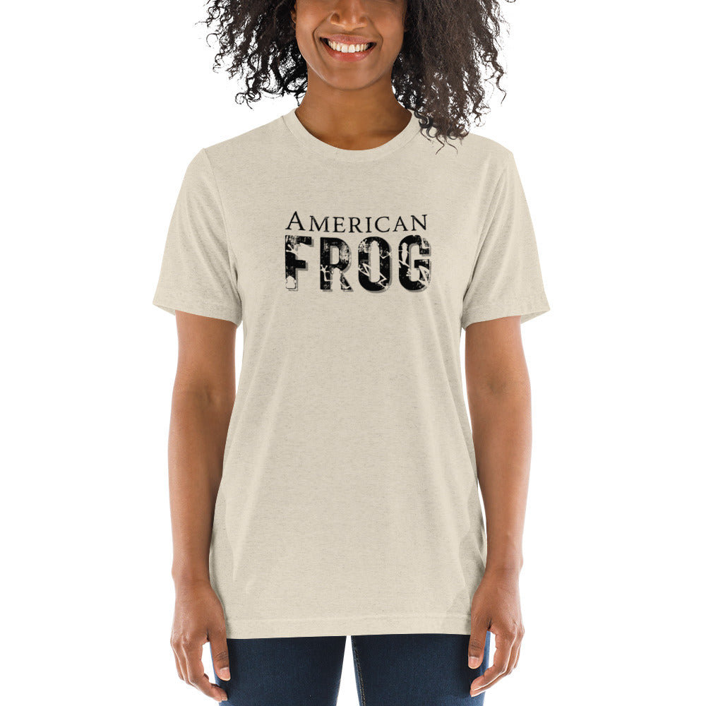 American Frog in Oatmeal Short Sleeve T-Shirt