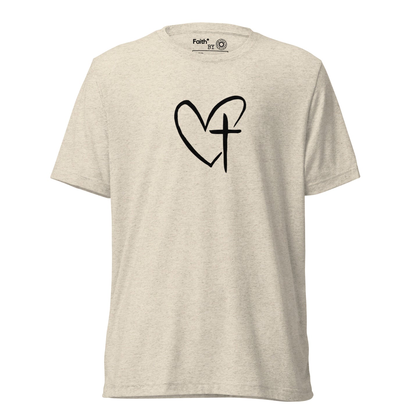 Heart w/ Cross Short Sleeve T-Shirt