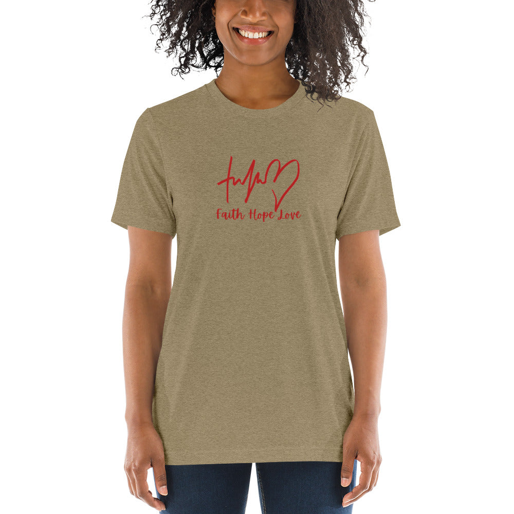 Faith Hope Love Short Sleeve T-Shirt