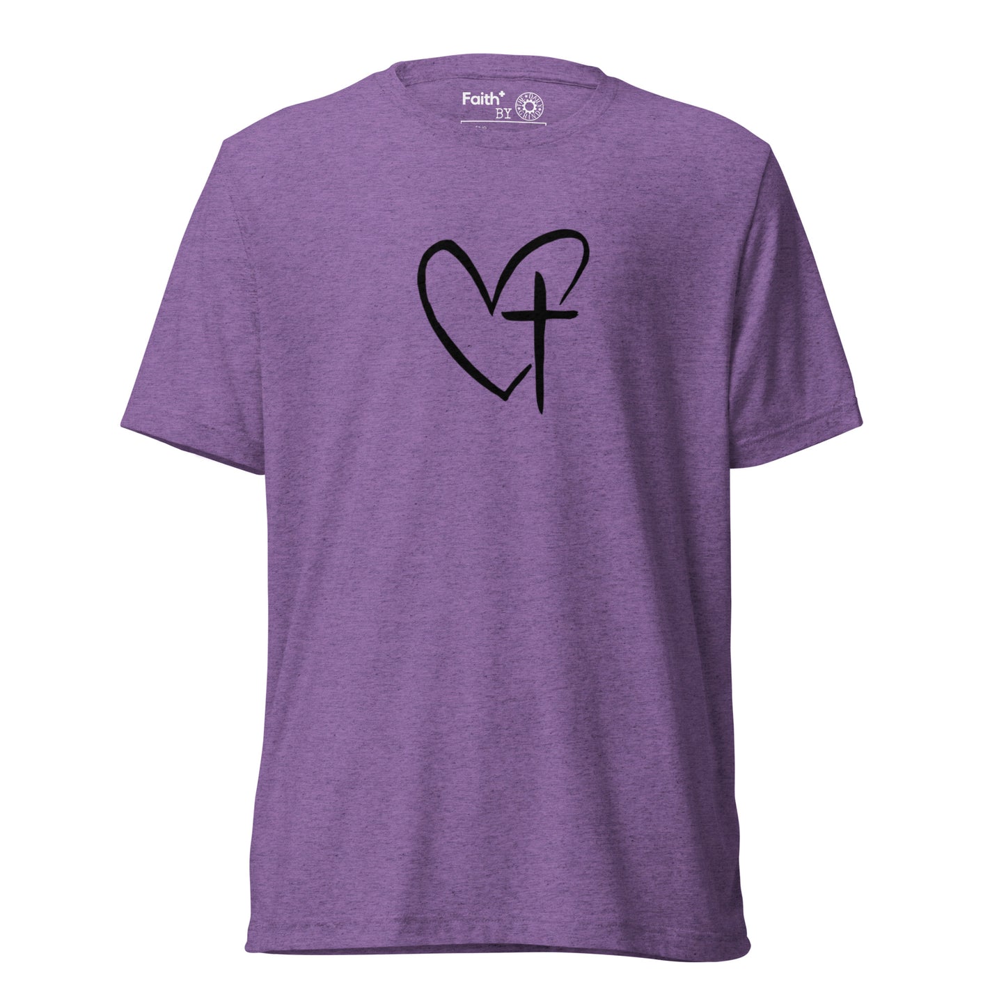 Heart w/ Cross Short Sleeve T-Shirt