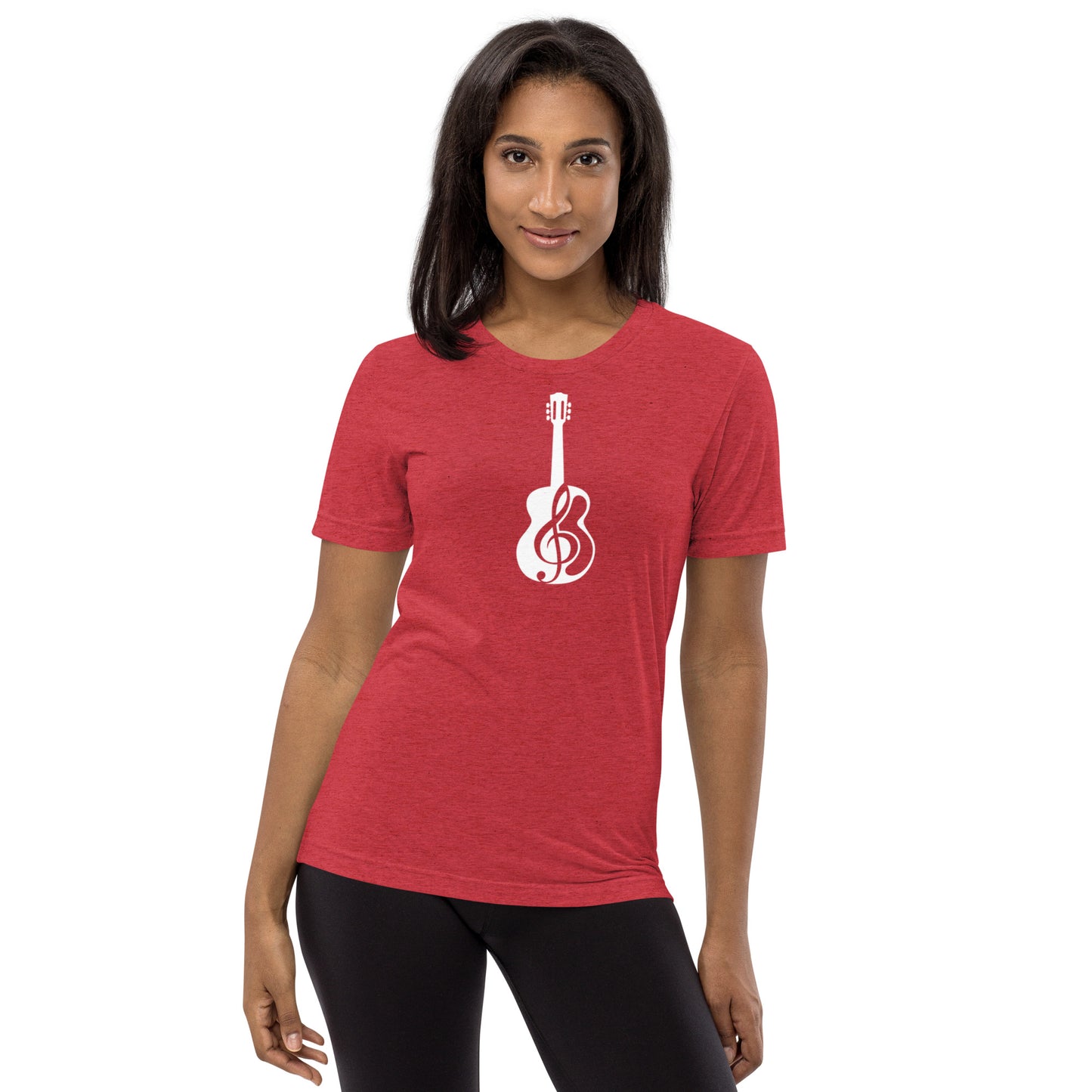 Music Note Guitar Short Sleeve T-Shirt