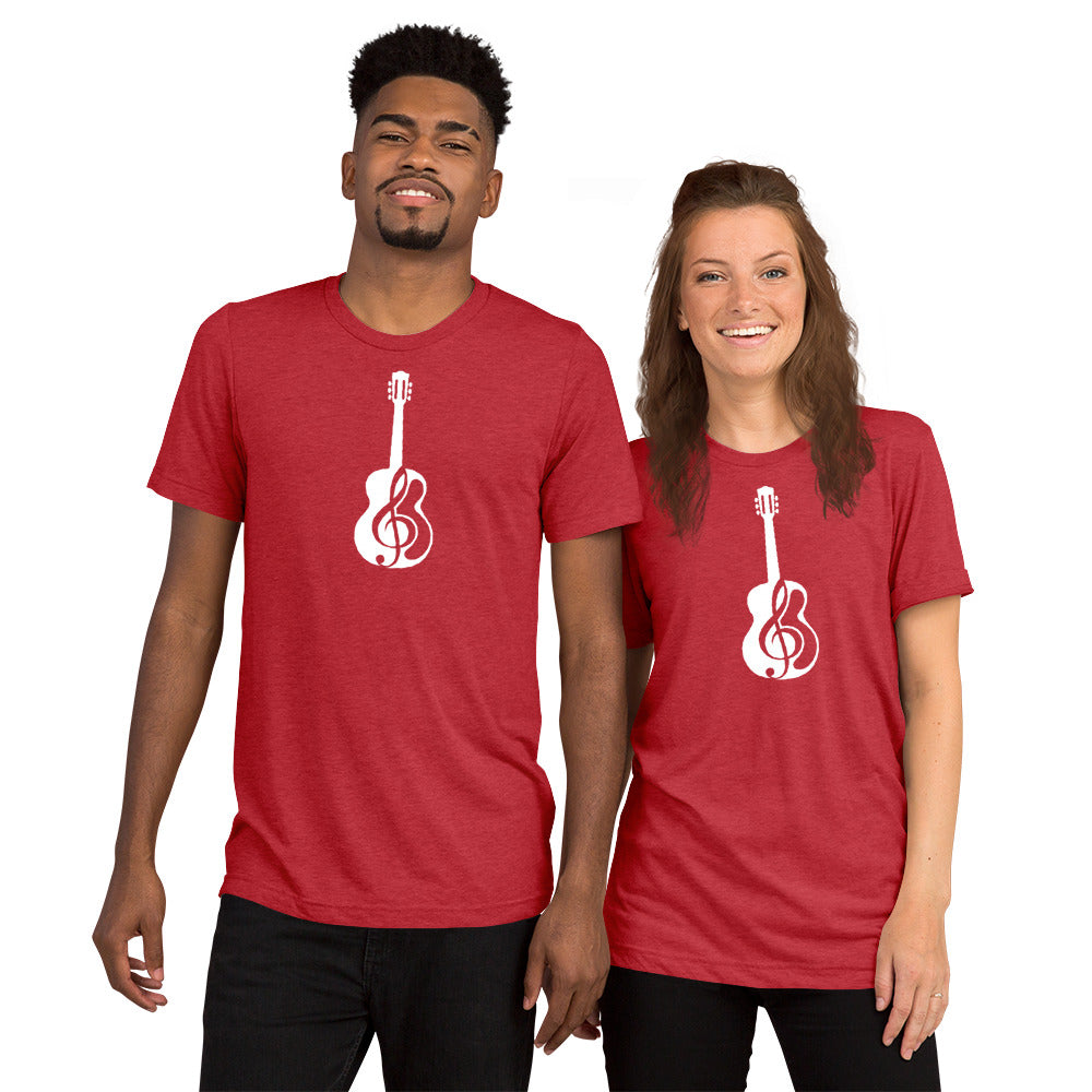 Music Note Guitar Short Sleeve T-Shirt
