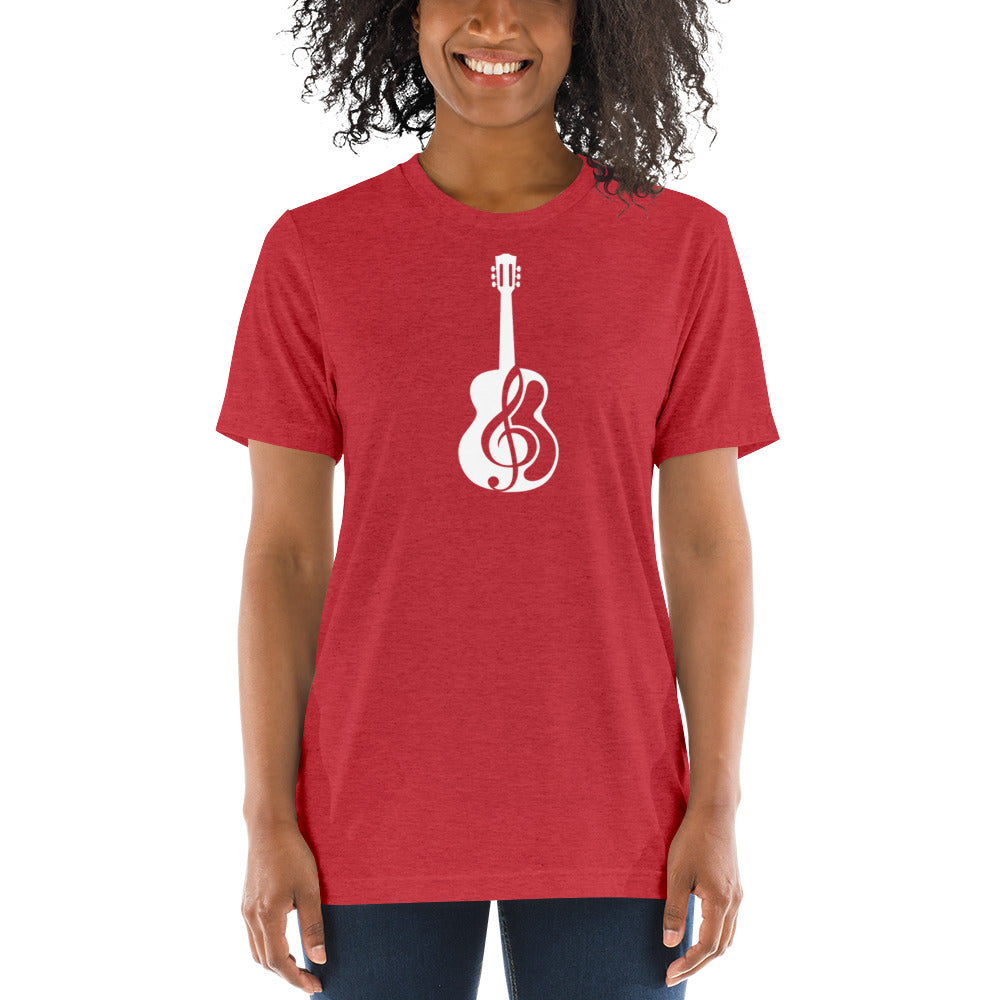 Music Note Guitar Short Sleeve T-Shirt
